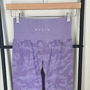 NVGTN Purple Camouflage Seamless Leggings